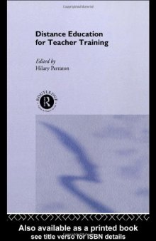 Distance Education for Teacher Training