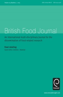 British Food Journal (Volume 105 Number 9   2003) Food retailing