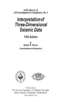 Interpretation of Three-Dimensional seismic data