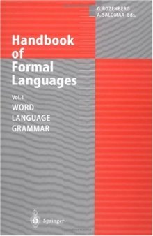 Handbook of Formal Languages: Word, Language, Grammar
