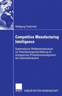 Competitive Manufacturing Intelligence