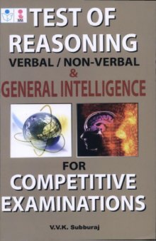 Test of Reasoning – Verbal  Non-Verbal - & General Intelligence  Competitive Examinations