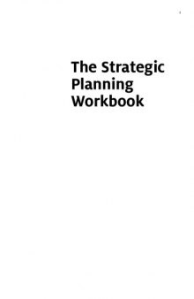 The strategic planning workbook