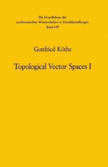 Topological Vector Spaces I