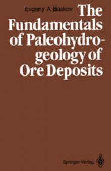 The Fundamentals of Paleohydrogeology of Ore Deposits