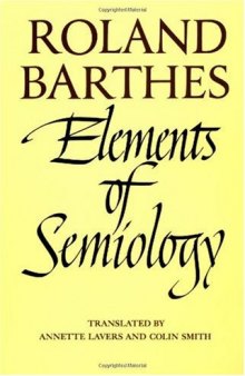 Elements of Semiology 1st Edition