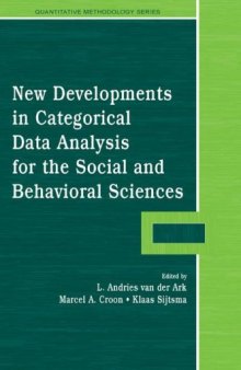 New Developments in Categorical Data Analysis for the Social & Behavioral Science (Quantitative Methodology Series)