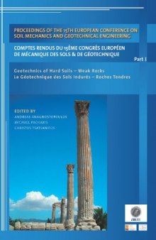 Proceedings of the 15th European Conference on Soil Mechanics and Geotechnical Engineering:  Geotechnics of Hard Soils - Weak Rocks (Parts 1, 2 and 3)