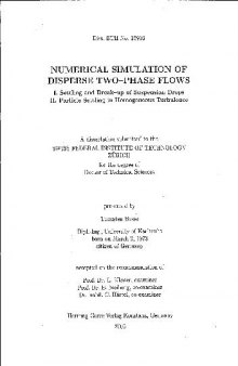 Numerical Simulation of Disperse Two-phase Flows