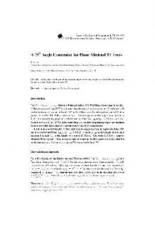 A 75 Angle Constraint for Plane Minimal T1 Trees