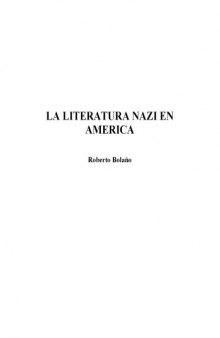 La literatura nazi en America (Biblioteca Breve) (Spanish Edition)
