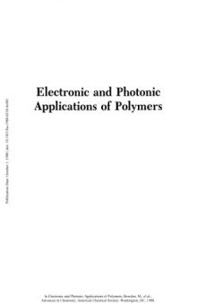 Electronic and Photonic Applications of Polymers