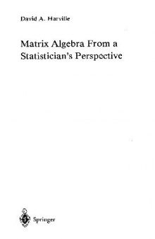 Harville Matrix algebra from a statiscian's perspective