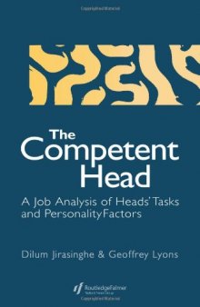 Competent Head: A Job Analysis Of Headteachers' Tasks And Personality Factors