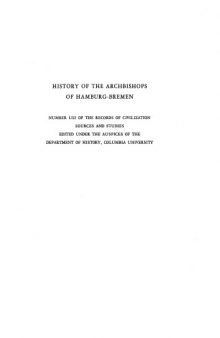 Adam of Bremen - History of the Archbishops of Hamburg-Bremen