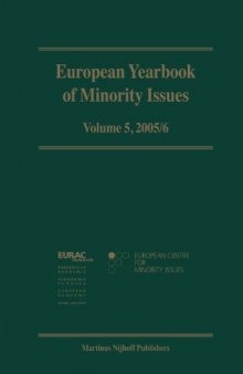 European Yearbook of Minority Issues: 2005-2006, Volume 5; Volumes 2005-2006  