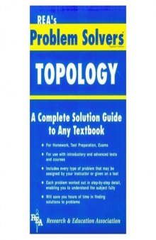 The topology problem solver: a complete solution guide to any textbook