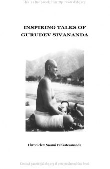 Inspiring Talks of Gurudev Sivananda