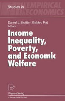 Income Inequality, Poverty, and Economic Welfare