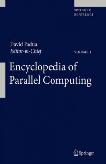 Encyclopedia of Parallel Computing (Springer Reference)