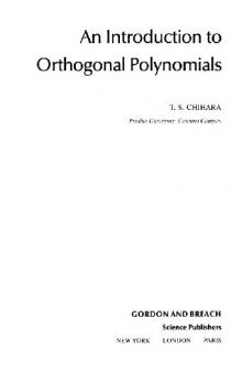 An introduction to orthogonal polynomials