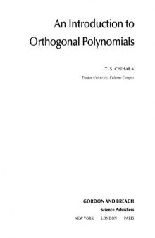 An introduction to orthogonal polynomials