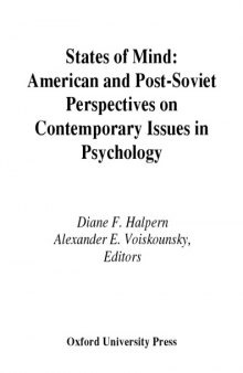 States of mind : American and post-Soviet perspectives on contemporary issues in psychology