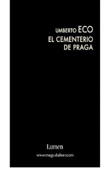 El cementerio de Praga   The Prague cemetery (Spanish Edition)
