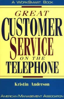 Great customer service on the telephone
