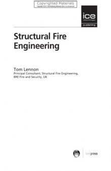 Structural Fire Engineering