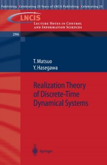 Realization Theory of Discrete-Time Dynamical Systems (Lecture Notes in Control and Information Sciences)