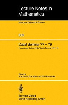 Cabal Seminar, 77-79: Proceedings