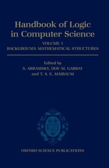 Handbook of Logic in Computer Science: Volume 1: Background: Mathematical Structures