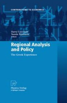 Regional Analysis and Policy: The Greek Experience
