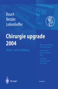 Chirurgie upgrade 2004: Weiter- und Fortbildung