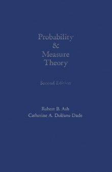 Probability & Measure Theory, Second Edition 