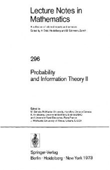 Probability And Information Theory II