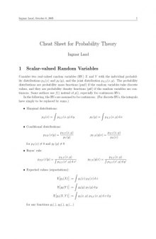 Probability theory