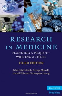 Research in Medicine: Planning a Project - Writing a Thesis