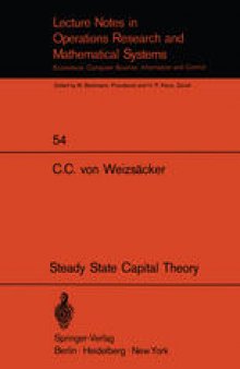 Steady State Capital Theory