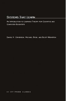 Systems That Learn: An Introduction to Learning Theory for Cognitive and Computer Scientists