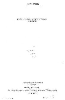 Probability,Number theory, and statistical physics selected papers