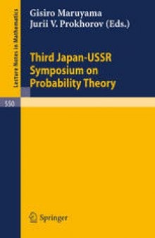 Proceedings of the Third Japan — USSR Symposium on Probability Theory