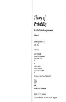 Theory of probability