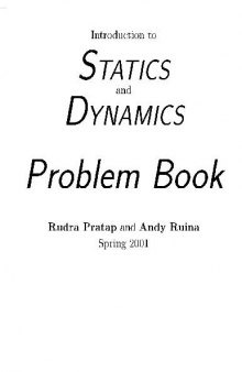 Introduction to Statics and Dynamics. Problem Book