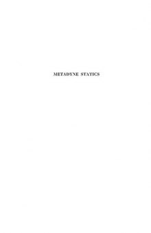 Metadyne statics