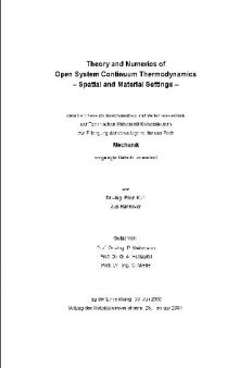 Theory and numerics of open system continuum thermodynamics