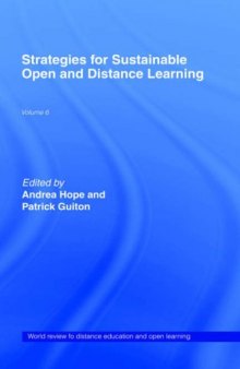 Strategies For Sustainable Open and Distance Learning: World Review of Distance Education and Open Learning