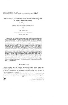 Theory of quantum system interacting with a linear dissipative system