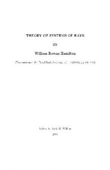 Theory of Systems of Rays